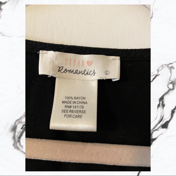 Black Button Down Blouse - Picture 6 of 6